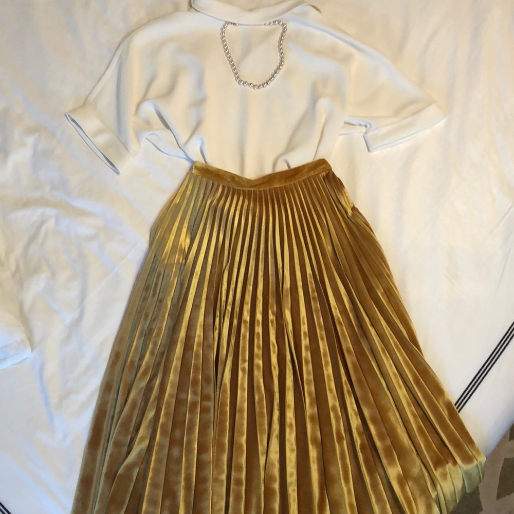 Top shop velvet midi skirt - Picture 2 of 8